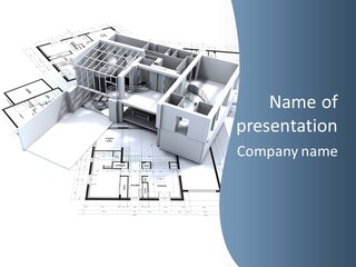 Pavilion Renovation Drawing PowerPoint Template