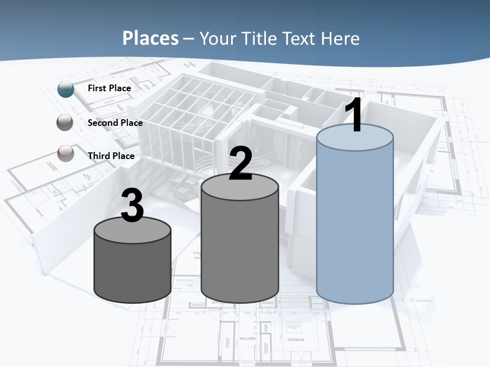 Pavilion Renovation Drawing PowerPoint Template