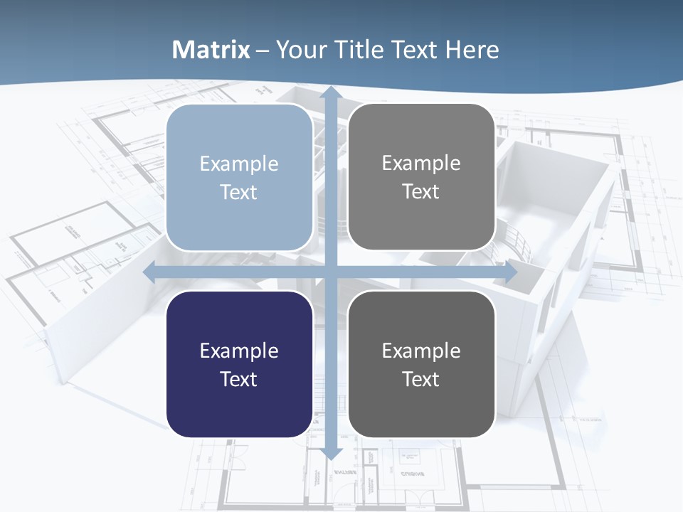 Pavilion Renovation Drawing PowerPoint Template