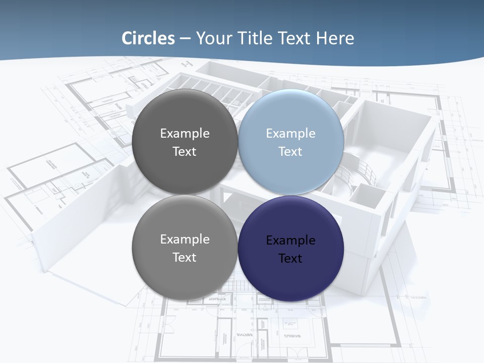 Pavilion Renovation Drawing PowerPoint Template