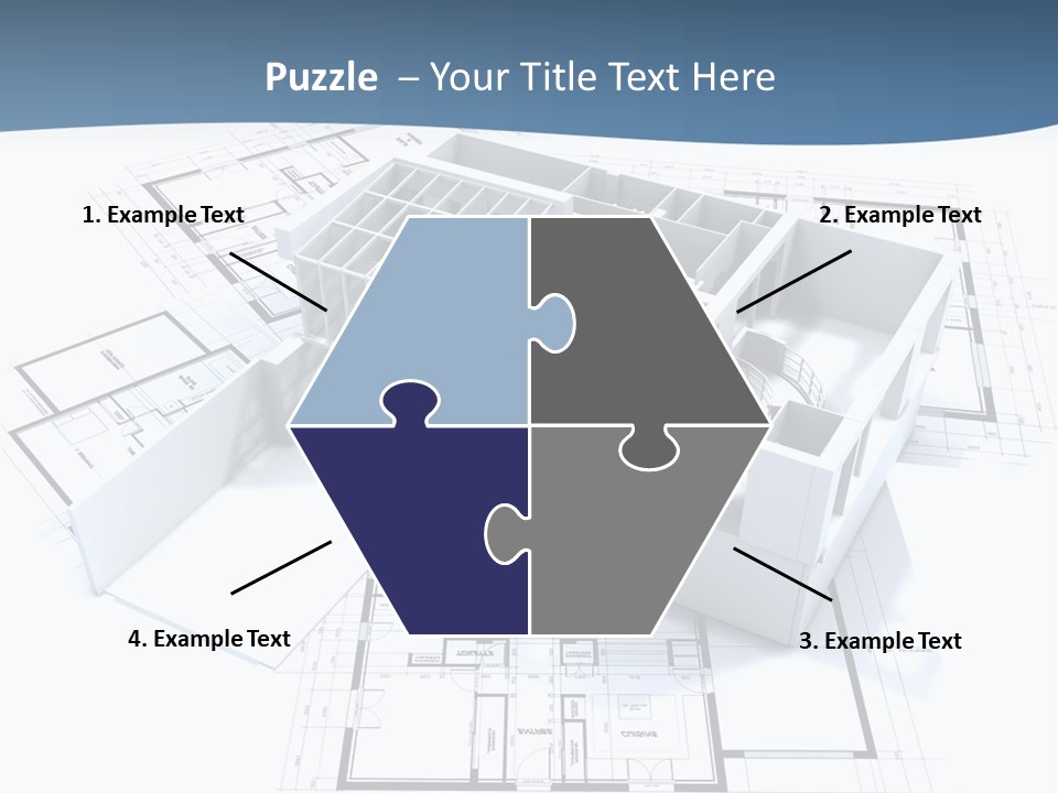 Pavilion Renovation Drawing PowerPoint Template
