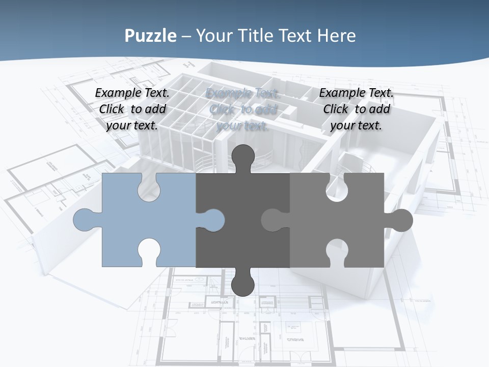 Pavilion Renovation Drawing PowerPoint Template