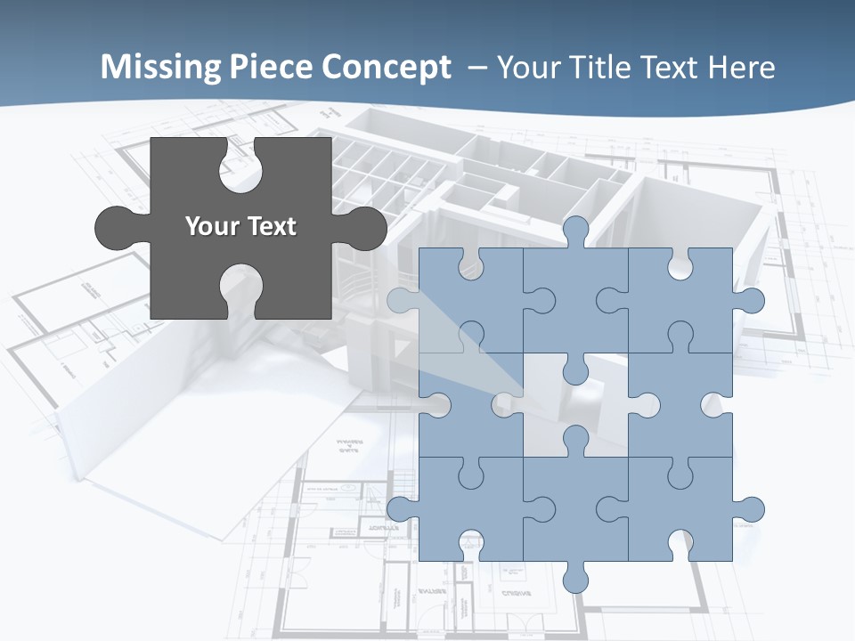 Pavilion Renovation Drawing PowerPoint Template
