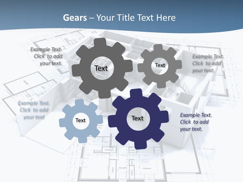 Pavilion Renovation Drawing PowerPoint Template