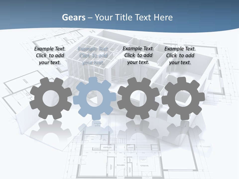 Pavilion Renovation Drawing PowerPoint Template