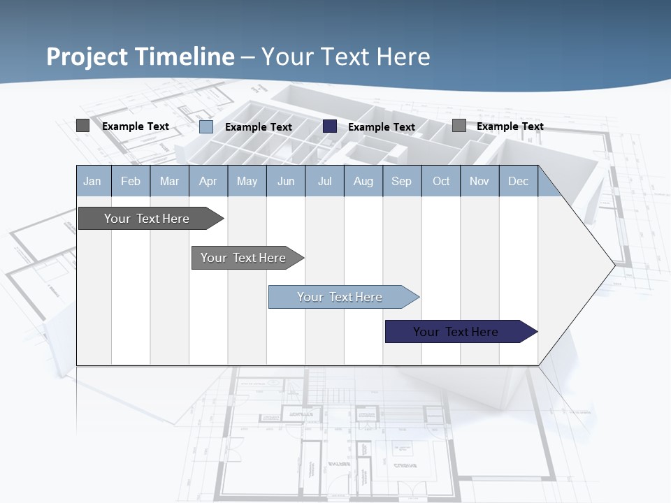 Pavilion Renovation Drawing PowerPoint Template