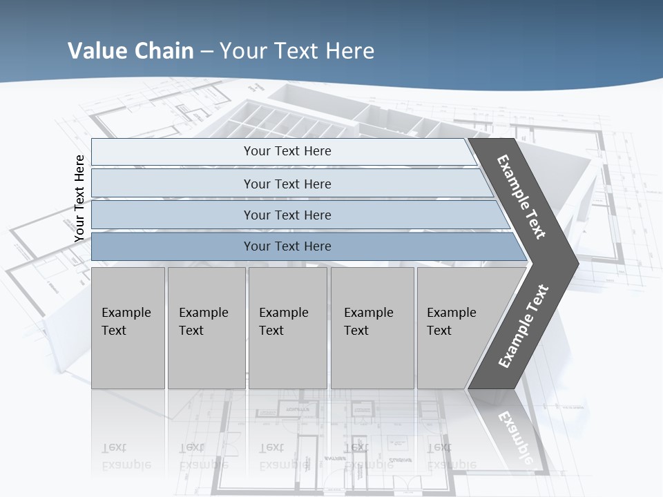 Pavilion Renovation Drawing PowerPoint Template