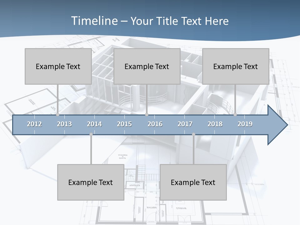 Pavilion Renovation Drawing PowerPoint Template