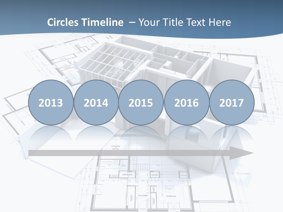 Pavilion Renovation Drawing PowerPoint Template