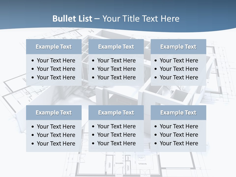 Pavilion Renovation Drawing PowerPoint Template