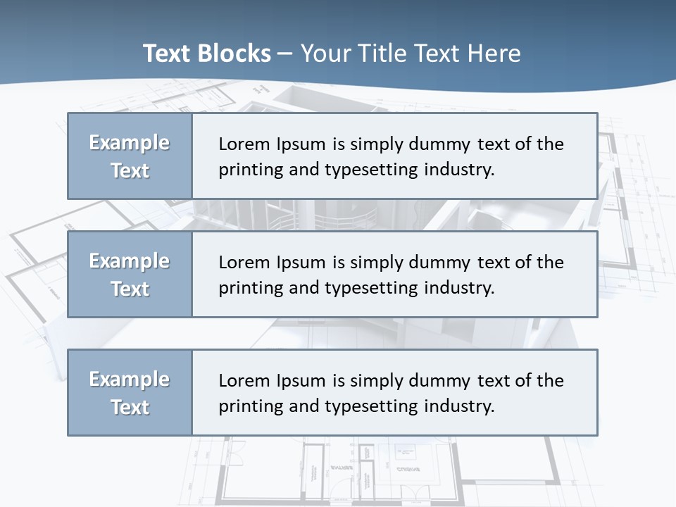 Pavilion Renovation Drawing PowerPoint Template