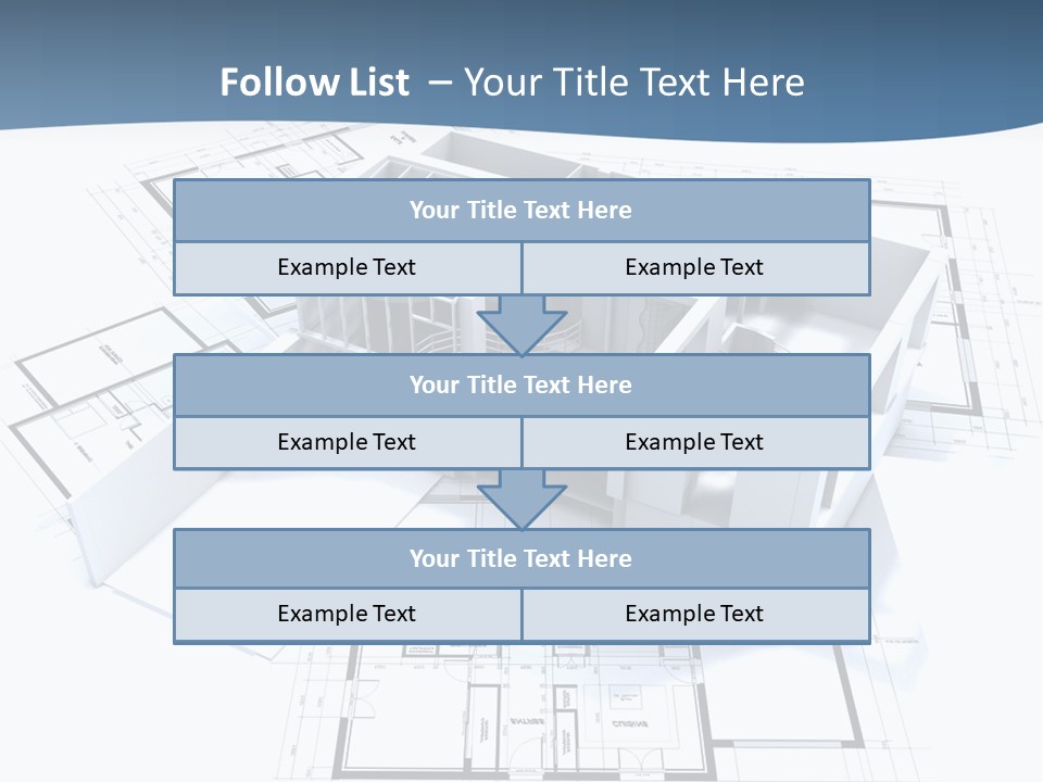 Pavilion Renovation Drawing PowerPoint Template