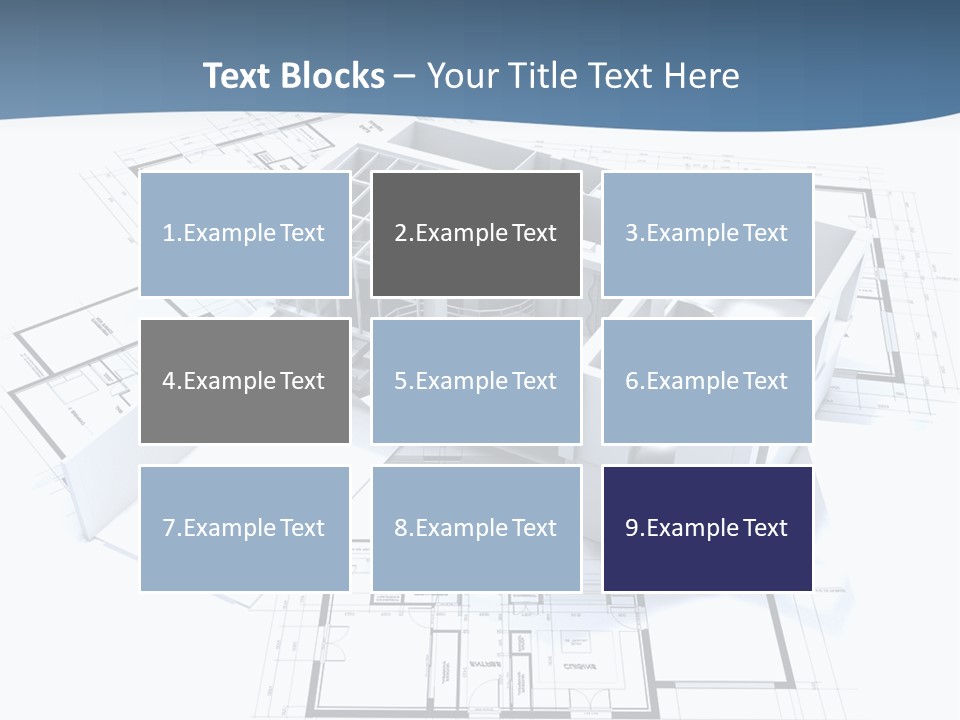 Pavilion Renovation Drawing PowerPoint Template