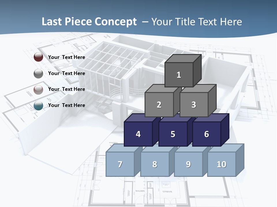Pavilion Renovation Drawing PowerPoint Template