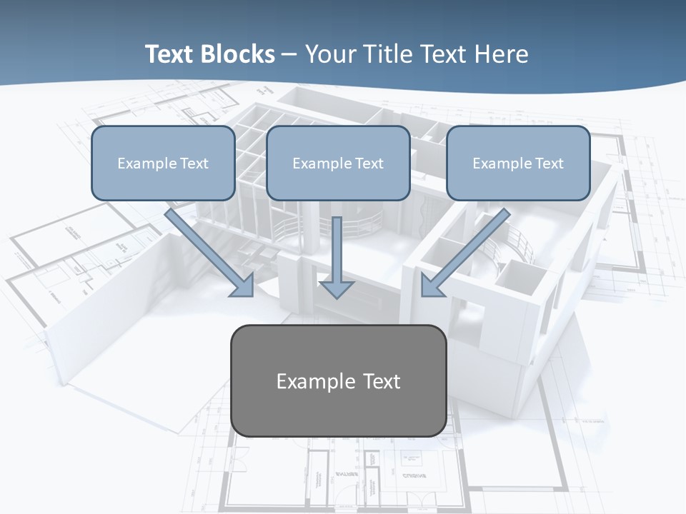 Pavilion Renovation Drawing PowerPoint Template