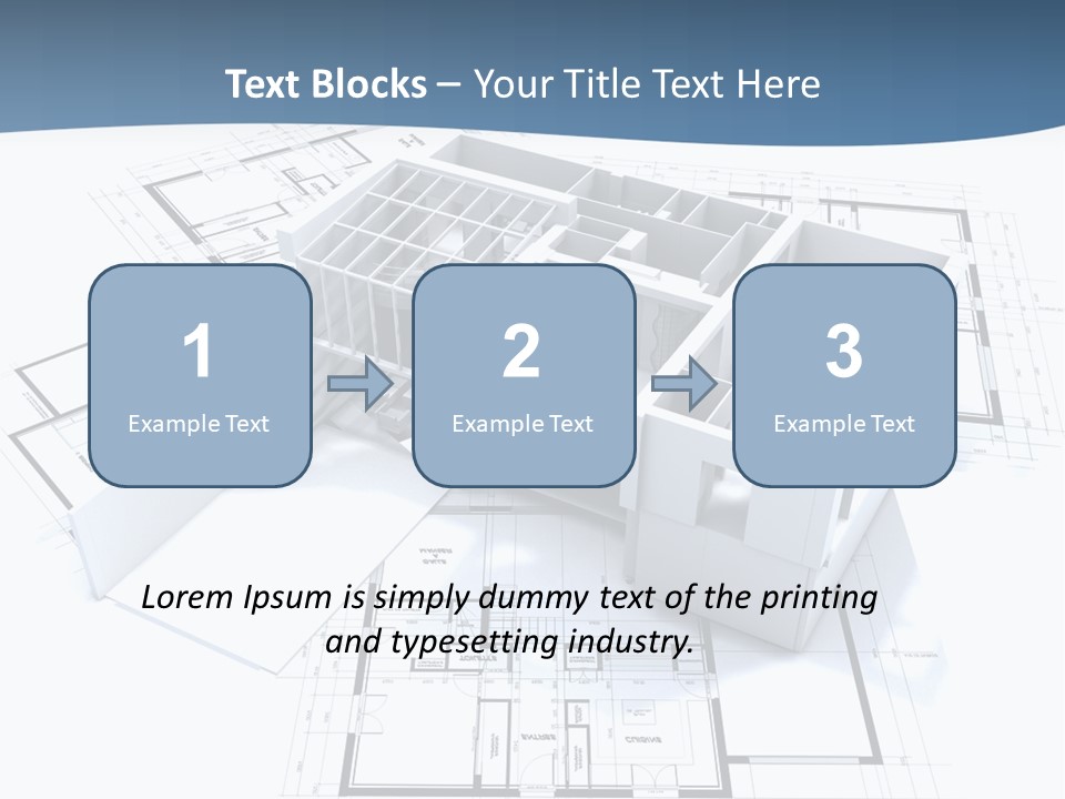 Pavilion Renovation Drawing PowerPoint Template
