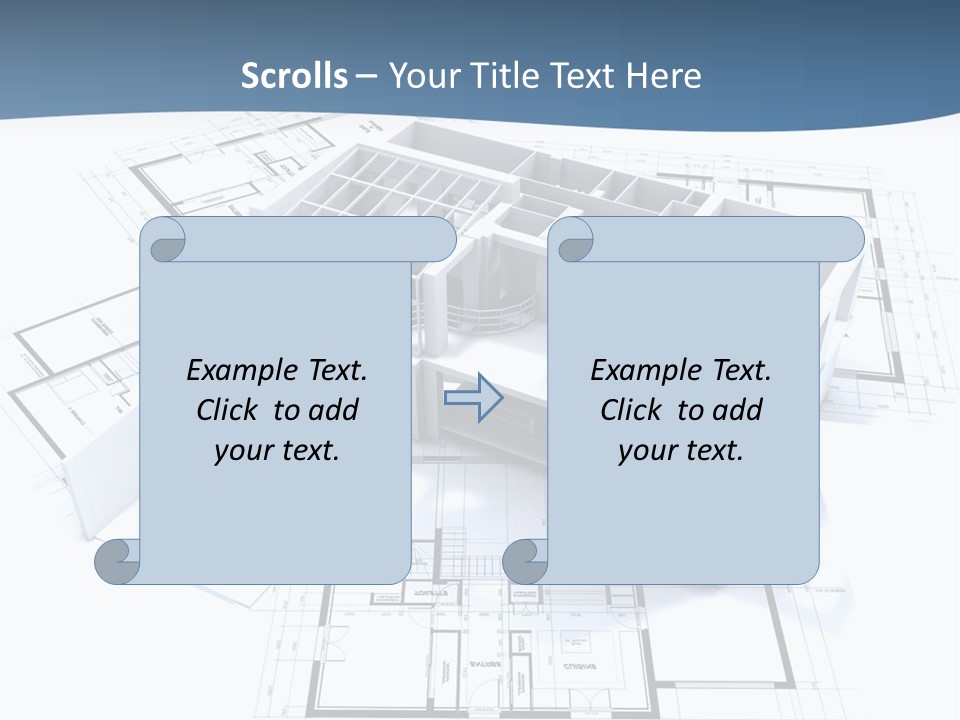 Pavilion Renovation Drawing PowerPoint Template