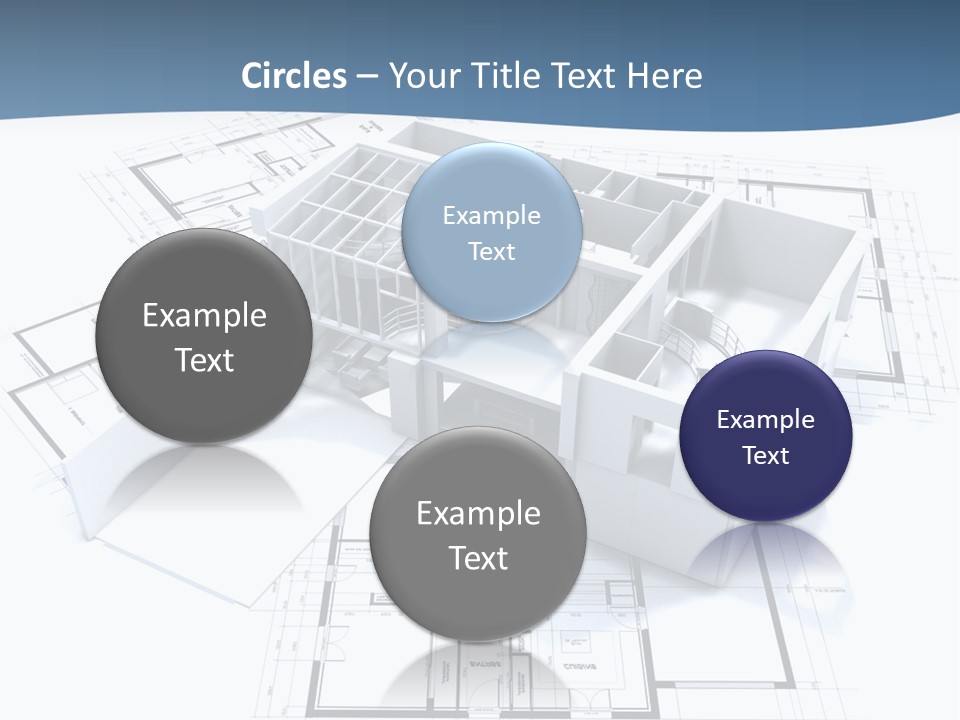 Pavilion Renovation Drawing PowerPoint Template