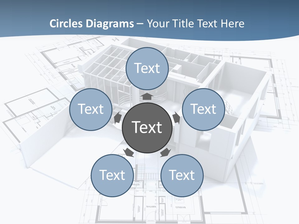 Pavilion Renovation Drawing PowerPoint Template