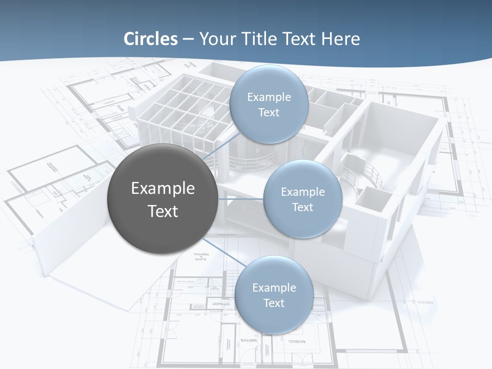 Pavilion Renovation Drawing PowerPoint Template