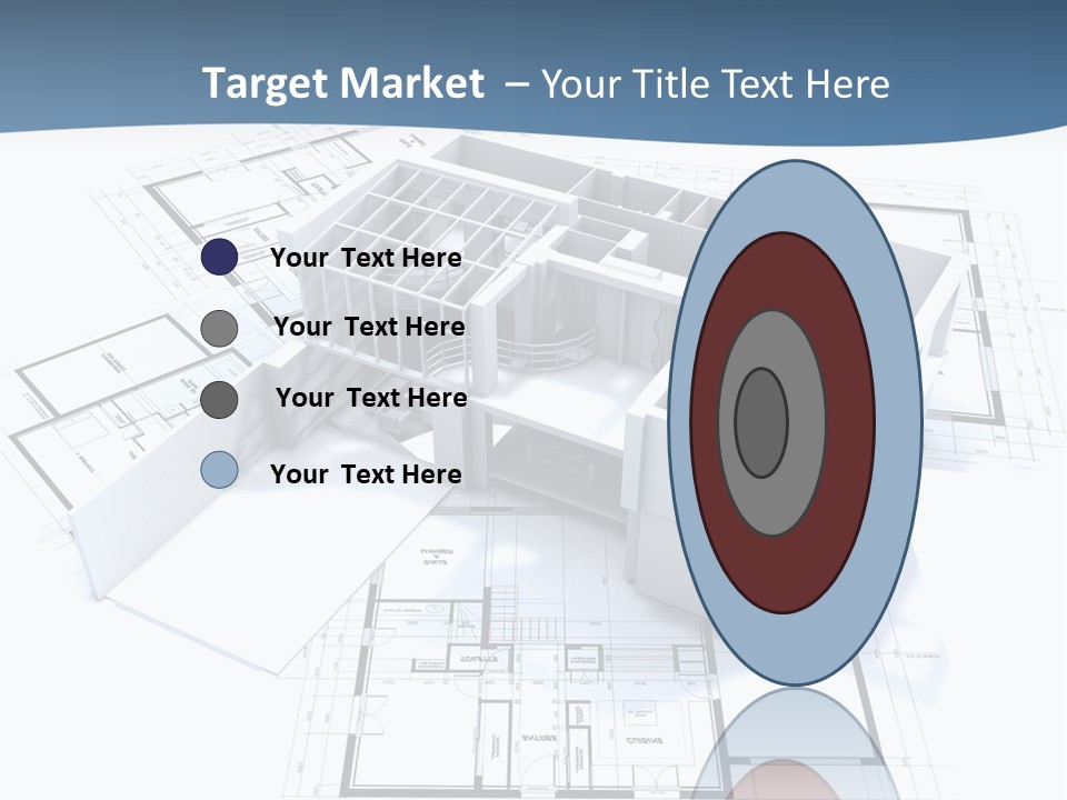 Pavilion Renovation Drawing PowerPoint Template