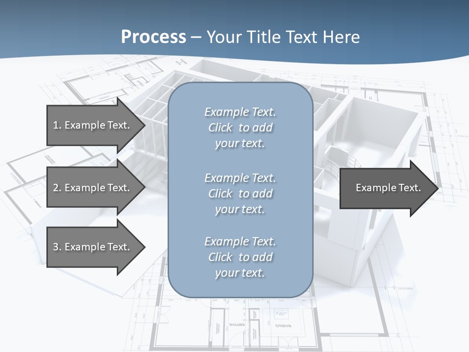 Pavilion Renovation Drawing PowerPoint Template