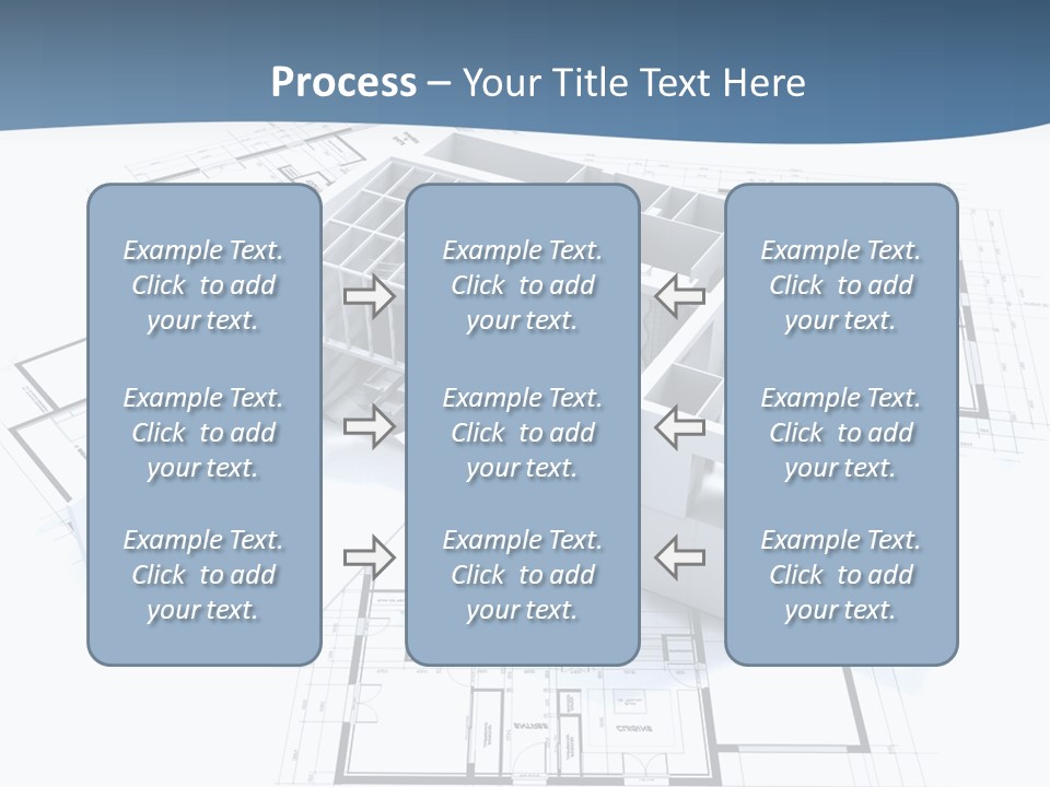 Pavilion Renovation Drawing PowerPoint Template