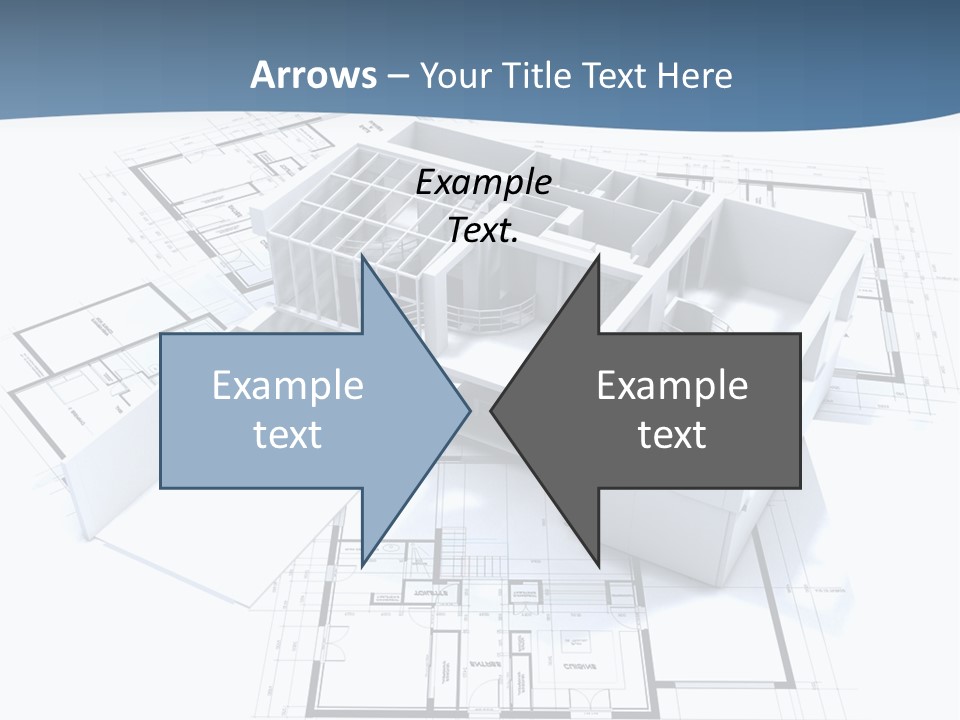 Pavilion Renovation Drawing PowerPoint Template