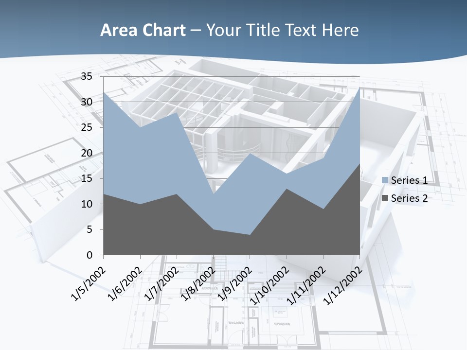 Pavilion Renovation Drawing PowerPoint Template