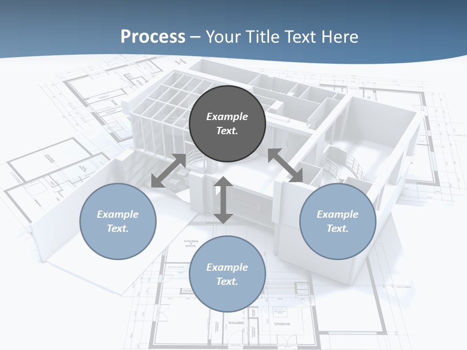 Pavilion Renovation Drawing PowerPoint Template