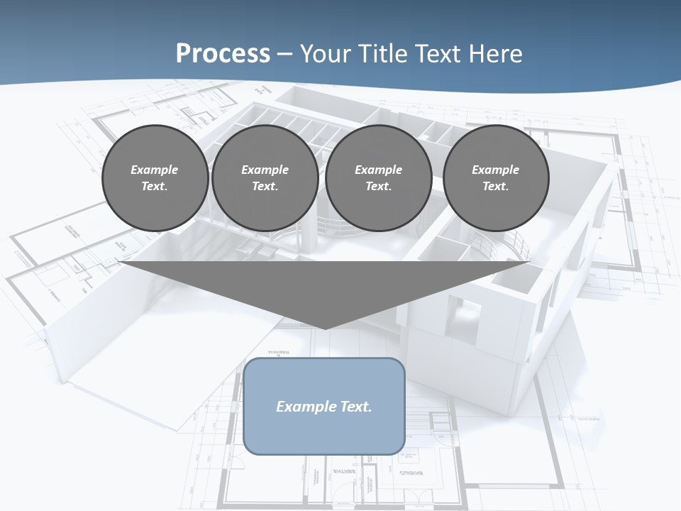 Pavilion Renovation Drawing PowerPoint Template