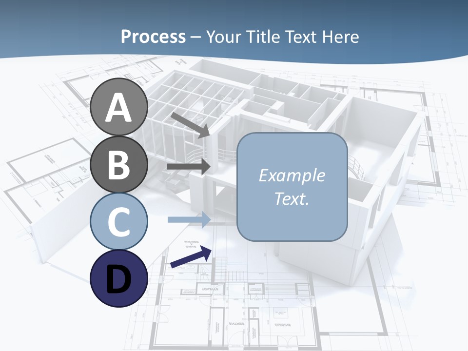Pavilion Renovation Drawing PowerPoint Template