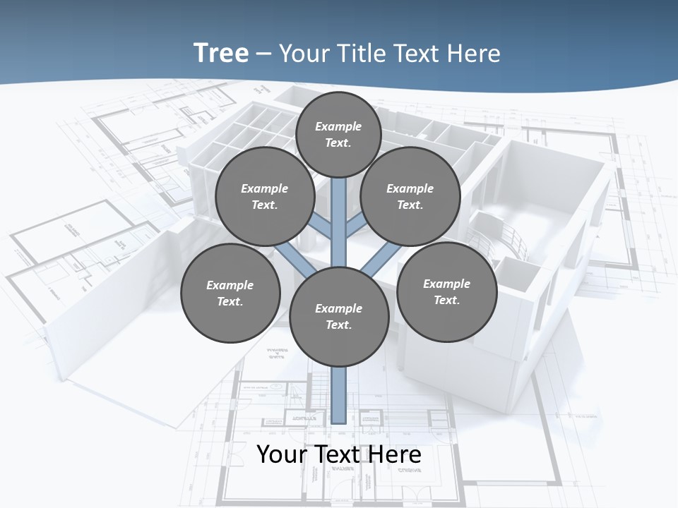 Pavilion Renovation Drawing PowerPoint Template