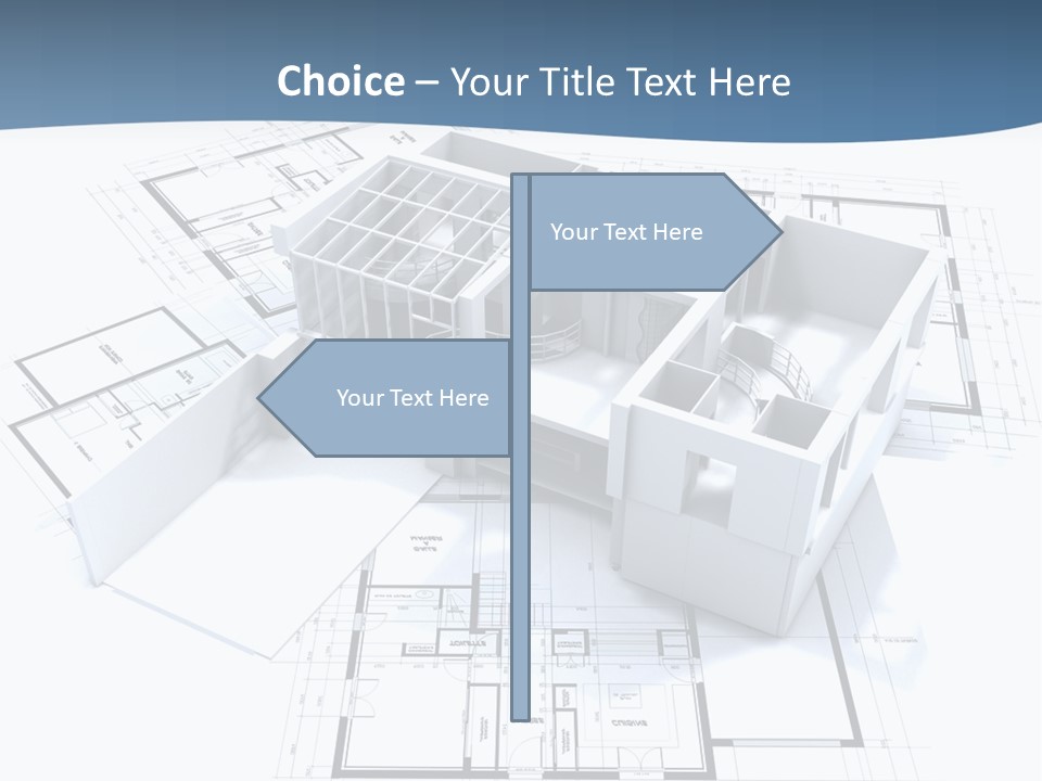 Pavilion Renovation Drawing PowerPoint Template
