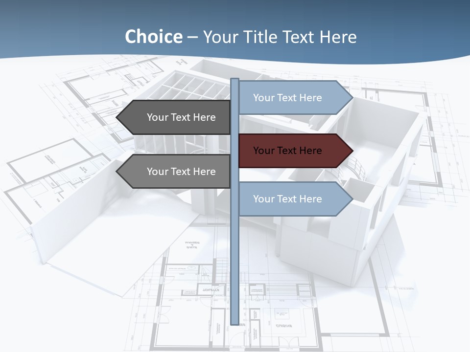 Pavilion Renovation Drawing PowerPoint Template