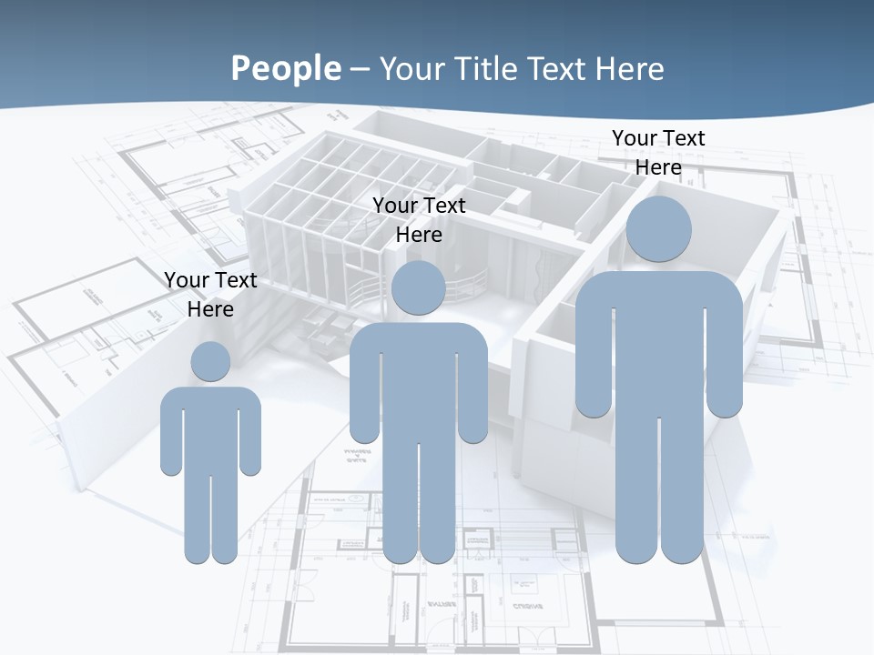 Pavilion Renovation Drawing PowerPoint Template