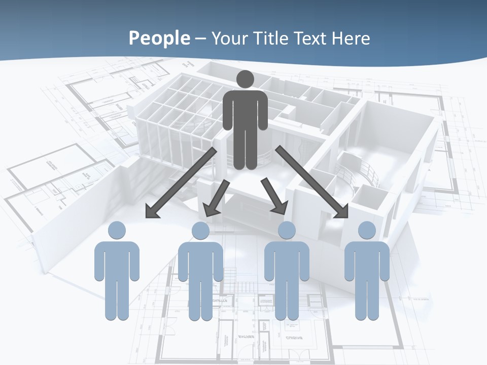 Pavilion Renovation Drawing PowerPoint Template
