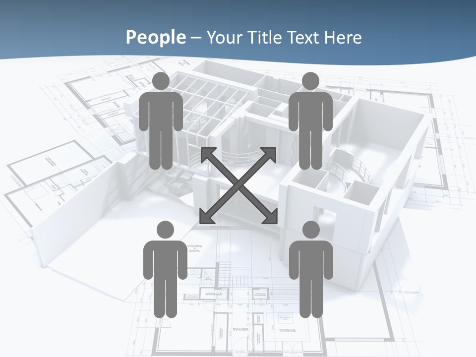 Pavilion Renovation Drawing PowerPoint Template