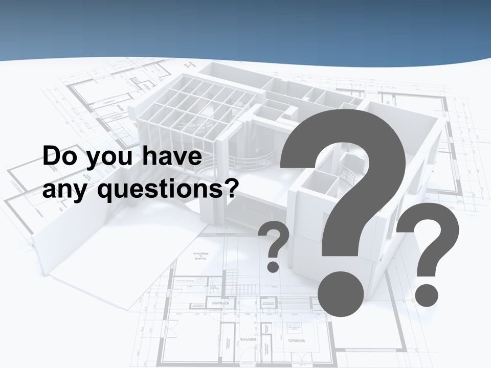 Pavilion Renovation Drawing PowerPoint Template