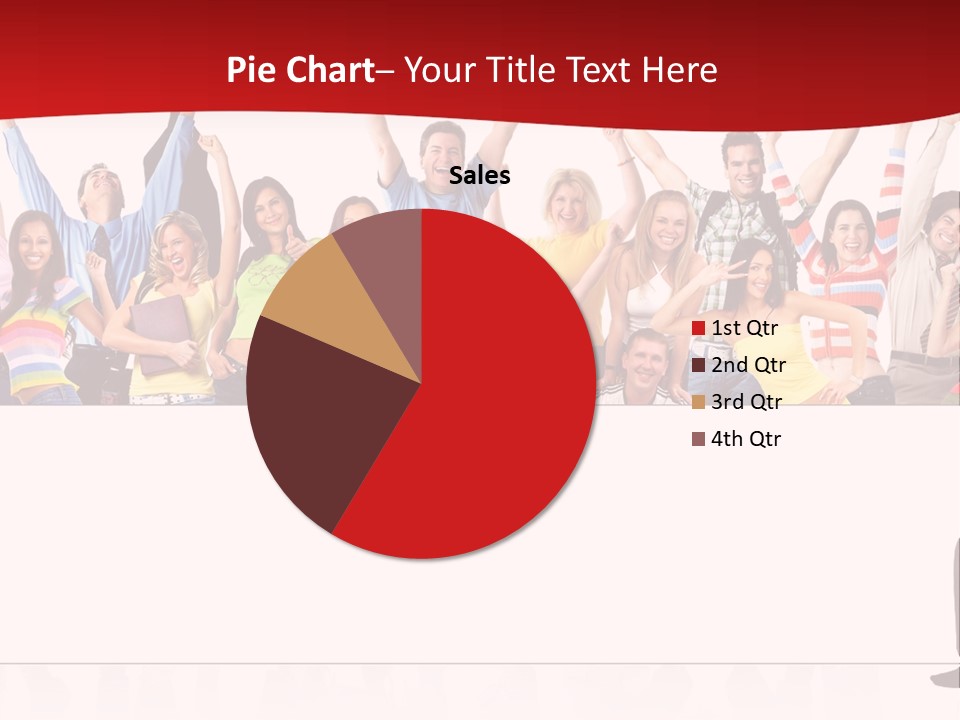 White Joyful Crowd PowerPoint Template