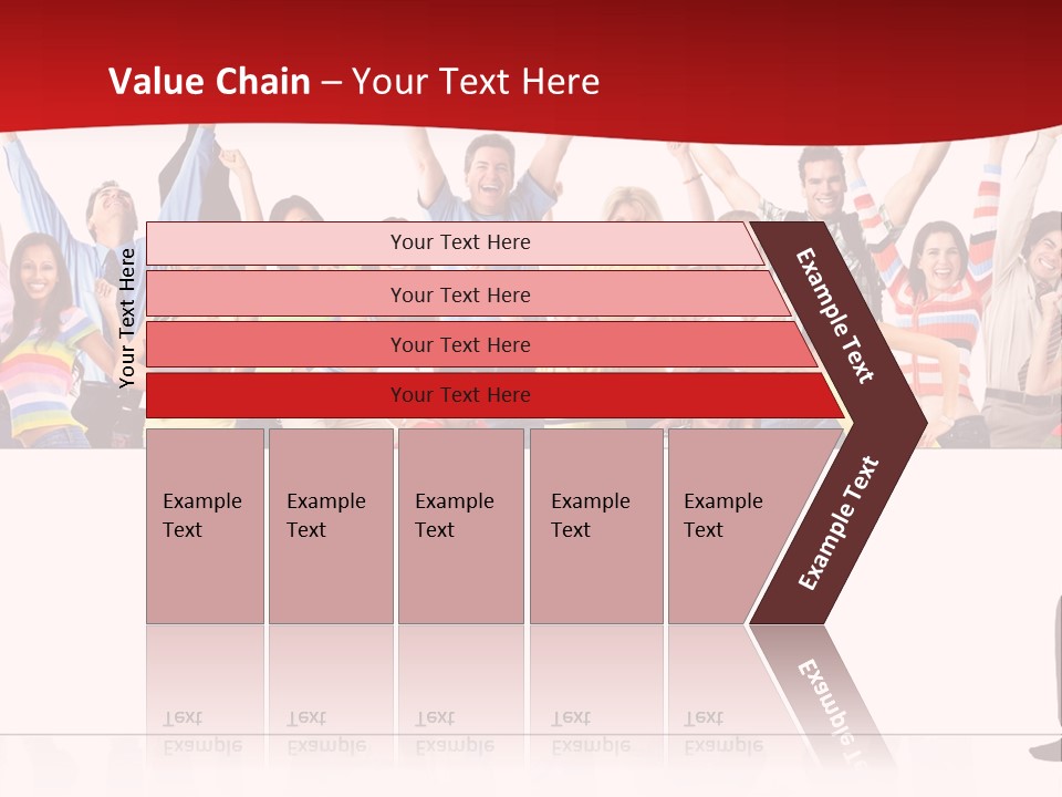 White Joyful Crowd PowerPoint Template