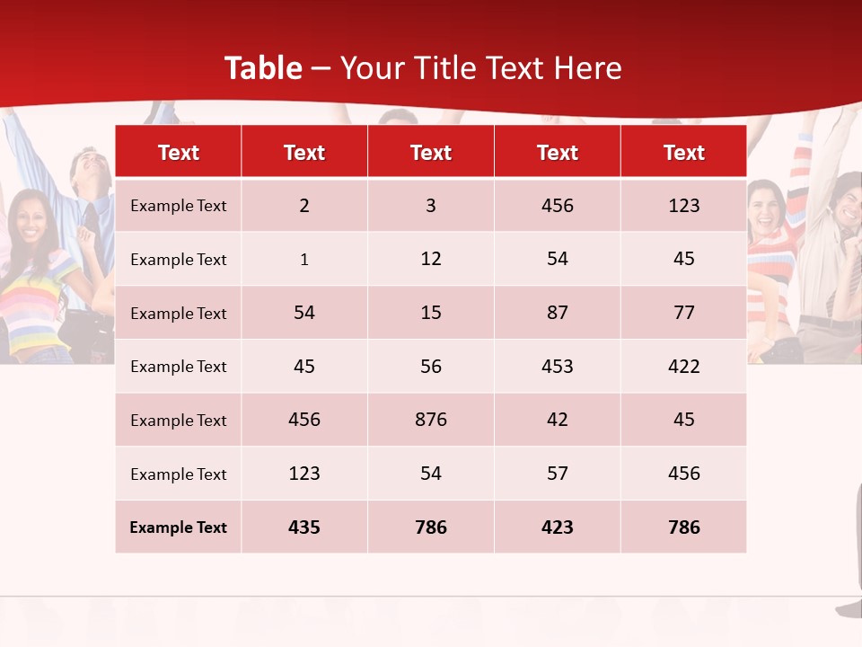 White Joyful Crowd PowerPoint Template