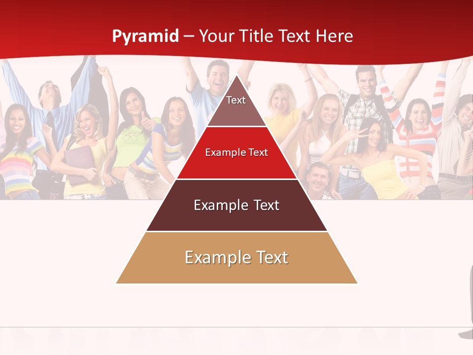 White Joyful Crowd PowerPoint Template