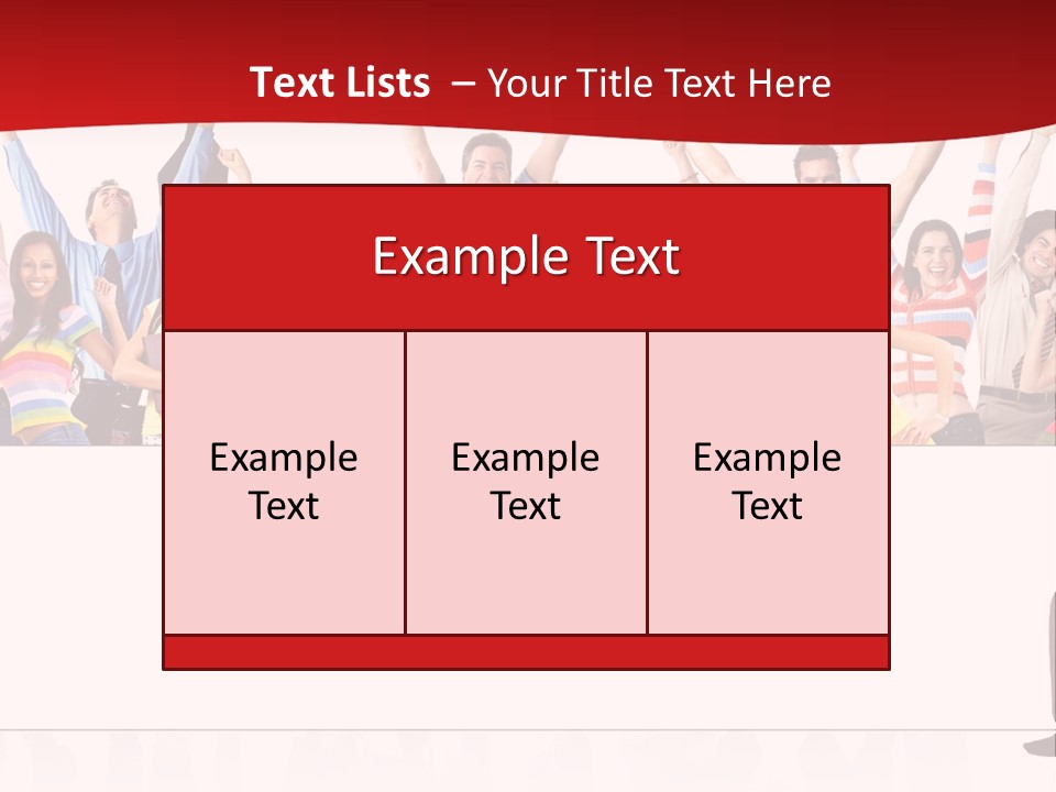 White Joyful Crowd PowerPoint Template