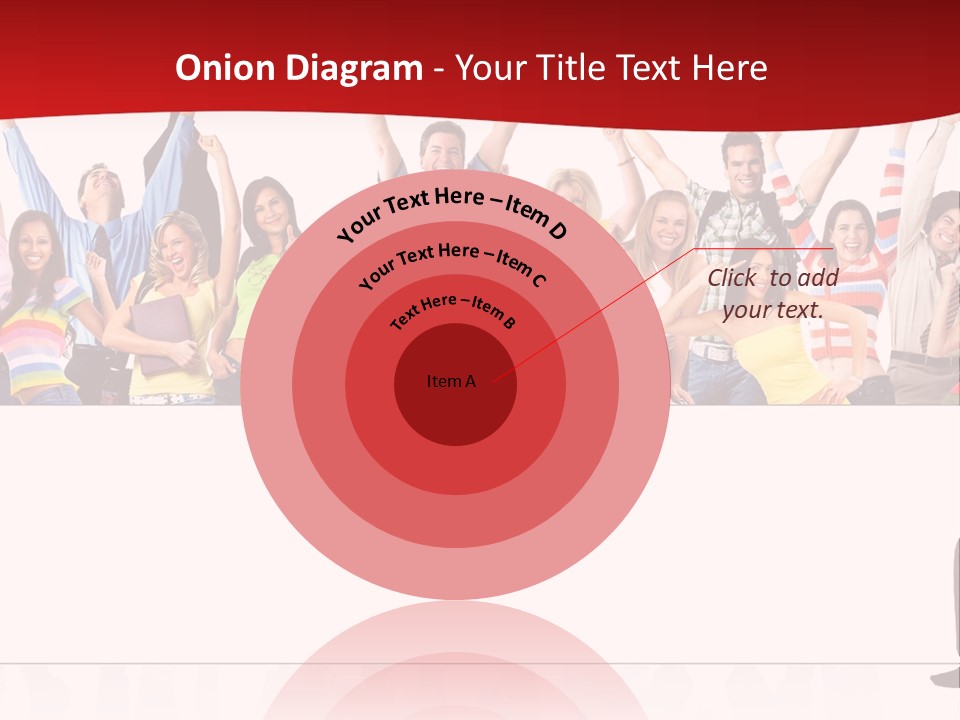 White Joyful Crowd PowerPoint Template