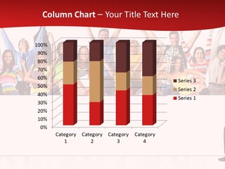 White Joyful Crowd PowerPoint Template