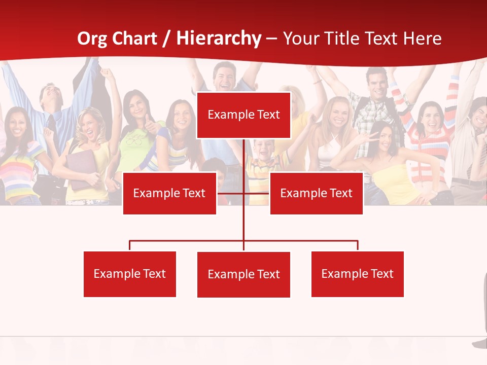 White Joyful Crowd PowerPoint Template