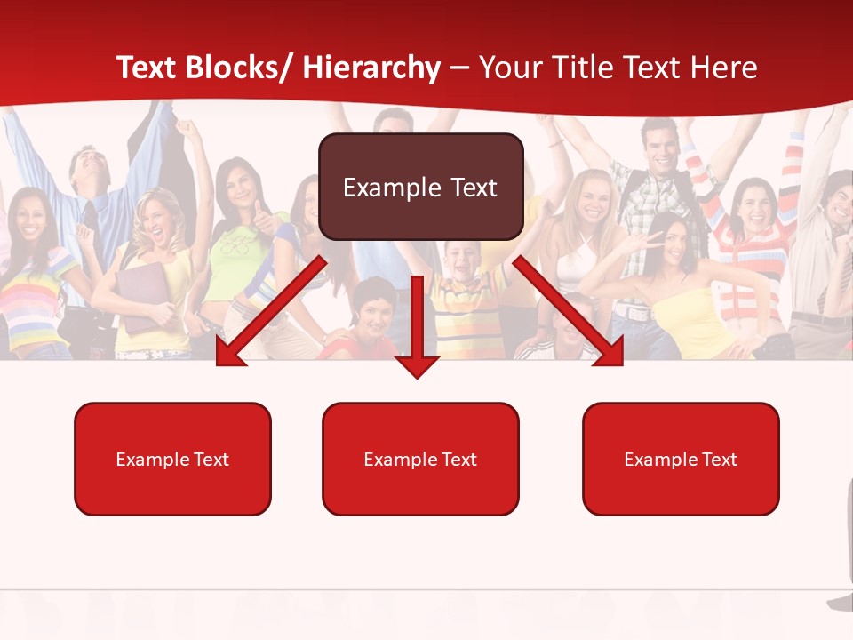 White Joyful Crowd PowerPoint Template