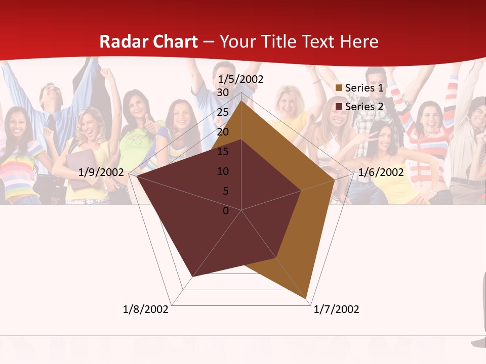 White Joyful Crowd PowerPoint Template