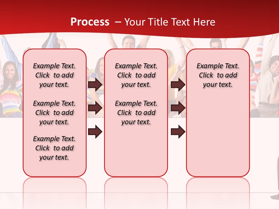 White Joyful Crowd PowerPoint Template